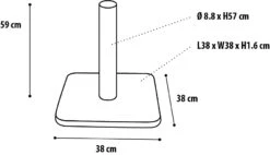 Flamingo Griffoir Polset Large Beige 38x38x59cm -Trixie Magasin 054936809811128fdb6651ce4cd62d092b9d4fa579dfa4ac8ad8f6c6243acad5