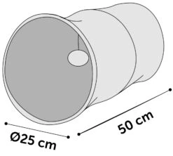 Flamingo Tunnel Pour Chat Noir/blanc 50cm Dia.25cm -Trixie Magasin 1336bf89ba72e545ee58e27419ff67e1b53b76222d6f871ea4e17437304ae181