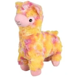 Flamingo Jouet Chien Lorio Peluche Lama Small Jaune 22cm