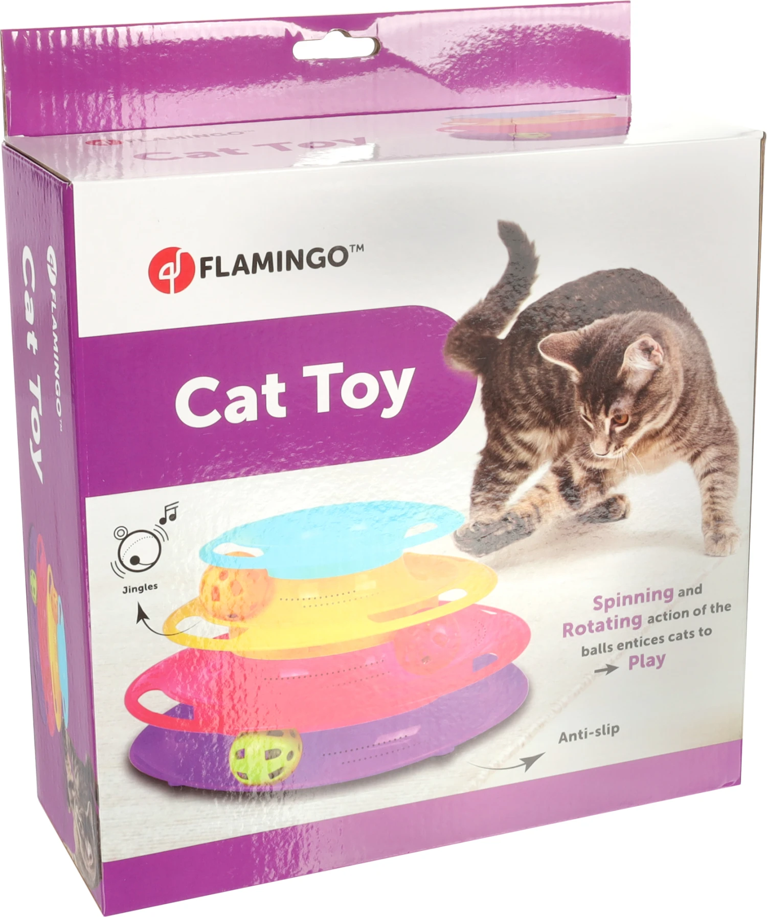 Flamingo Jouet Chat Bagera Tour De Chat + Balles Dia.24x13cm 4 Flamingo Jouet Chat Bagera Tour De Chat + Balles Dia.24x13cm – Image 2