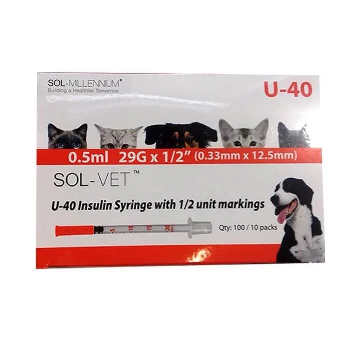 MSD Seringues Insuline Caninsulin 40 UI Montée 0,5ml - Boîte De 100 Seringues 3 MSD Seringues Insuline Caninsulin 40 UI Montée 0,5ml - Boîte De 100 Seringues