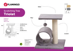 Flamingo Arbre à Chat Triolet Gris 38x38x40cm -Trixie Magasin 48afef0f42e981549eb17af6319a5bac6e9090efe62ae6f5fb39eb0e92e9a213