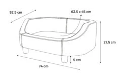 Flamingo Sofa Emerald Vert M 74x52,5x27,5 Cm 8 Flamingo Sofa Emerald Vert M 74x52,5x27,5 Cm -Trixie Magasin 520599 T 01