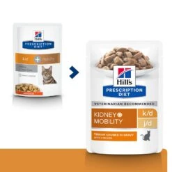 Hill's Prescription Diet K/D + Mobility Croquettes Pour Chat Au Poulet 19 Hill's Prescription Diet K/D + Mobility Croquettes Pour Chat Au Poulet -Trixie Magasin 52742011561 0 prescription diet chat k d mobility sachet repas poulet
