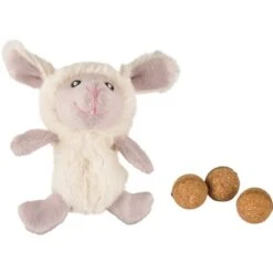 Flamingo Jouet Chat Tux Mouton + Herbe Chat