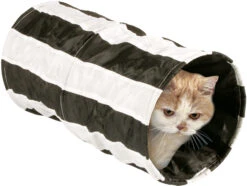 Flamingo Tunnel Pour Chat Noir/blanc 50cm Dia.25cm -Trixie Magasin 595d58515420a063a94f159a12a3d894bb8441366546e4366da7c0c2ca9cdefb