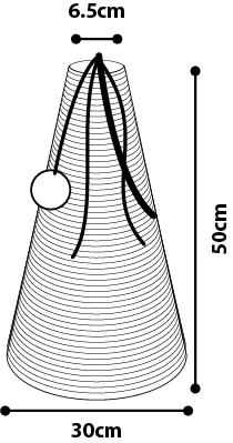 Flamingo Griffoir En Forme De Cone Herbier Marin 30x30x50cm 4 Flamingo Griffoir En Forme De Cone Herbier Marin 30x30x50cm – Image 2