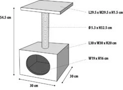 Flamingo Griffoir Sassière Gris 30x30x55cm -Trixie Magasin 6b6e265f5c19d3d7352e5c7554120580b67ab01e73e919ed69f8319a2f50152a