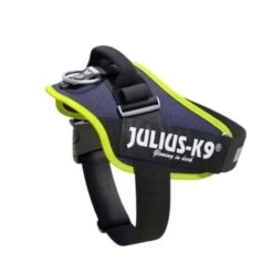 Julius K9 Harnais Julius IDC Power-K9 Bleu Jean Bords Fluo