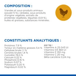HILL'S SCIENCE PLAN HEALTHY CUISINE MIJOTÉS POUR CHAT ADULTE STÉRILISÉ AU POULET ET AU SAUMON 12X80G -Trixie Magasin Hills science plan chat adult sterilised cat healthy cuisine mijotes sachet repas poulet saumon 12x80g 6 FR