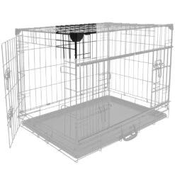 Cage Fer Ninja Edition Avec Porte Coulissante 76x53x61 Cm Noir -Trixie Magasin Hoek 2