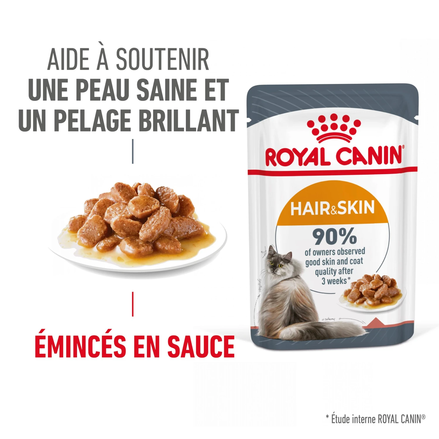 Royal Canin Hair & Skin Care En Sauce Pour Chat 12 Sachets De 85g 7 Royal Canin Hair & Skin Care En Sauce Pour Chat 12 Sachets De 85g – Image 5