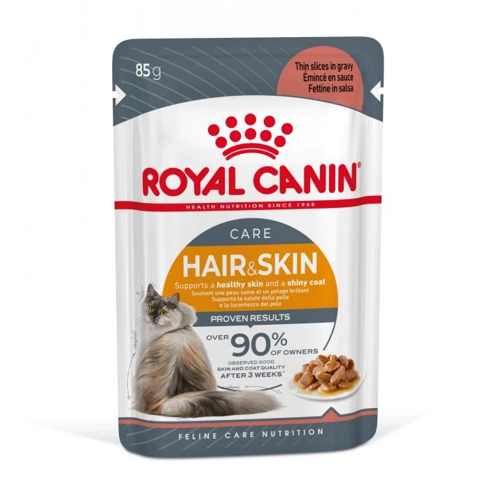 Royal Canin Hair & Skin Care En Sauce Pour Chat 12 Sachets De 85g 3 Royal Canin Hair & Skin Care En Sauce Pour Chat 12 Sachets De 85g