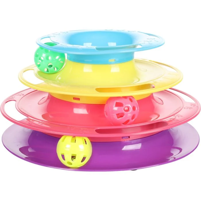 Flamingo Jouet Chat Bagera Tour De Chat + Balles Dia.24x13cm 3 Flamingo Jouet Chat Bagera Tour De Chat + Balles Dia.24x13cm