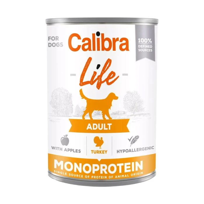CALIBRA LIFE CHIEN ADULTE A LA DINDE ET POMME - 6X400G 3 CALIBRA LIFE CHIEN ADULTE A LA DINDE ET POMME - 6X400G