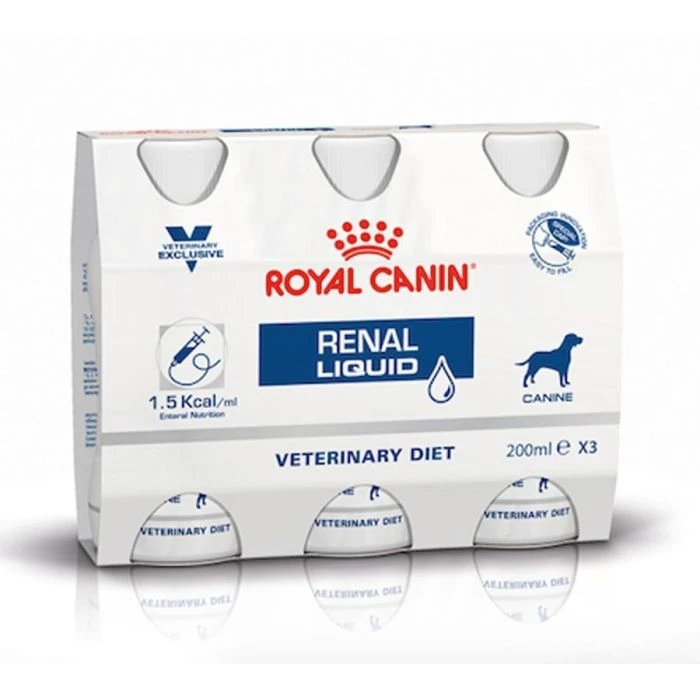 Royal Canin Renal Liquid Chien - 3 Flacons De 200ml 3 Royal Canin Renal Liquid Chien - 3 Flacons De 200ml