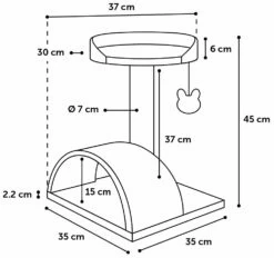 Flamingo Arbre à Chat Gene Gris 35x37x45cm -Trixie Magasin f1ed5589dcc3bbcb0446f8cc522b41fc335e3a6aed762503634cadd4cc006db6