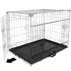 Cage Fer Ninja Edition Avec Porte Coulissante 76x53x61 Cm Noir -Trixie Magasin lade 3